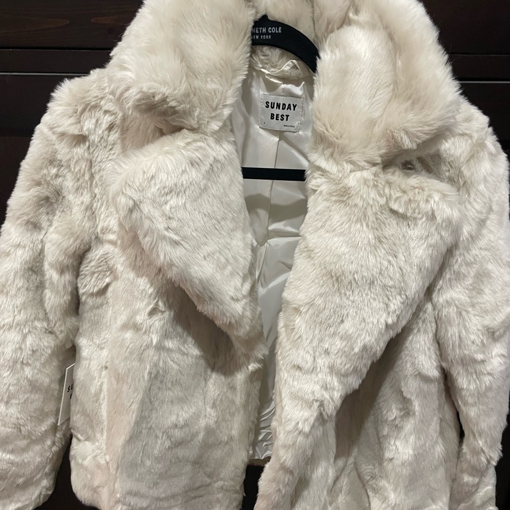 Stylish Aritzia faux fur jacket